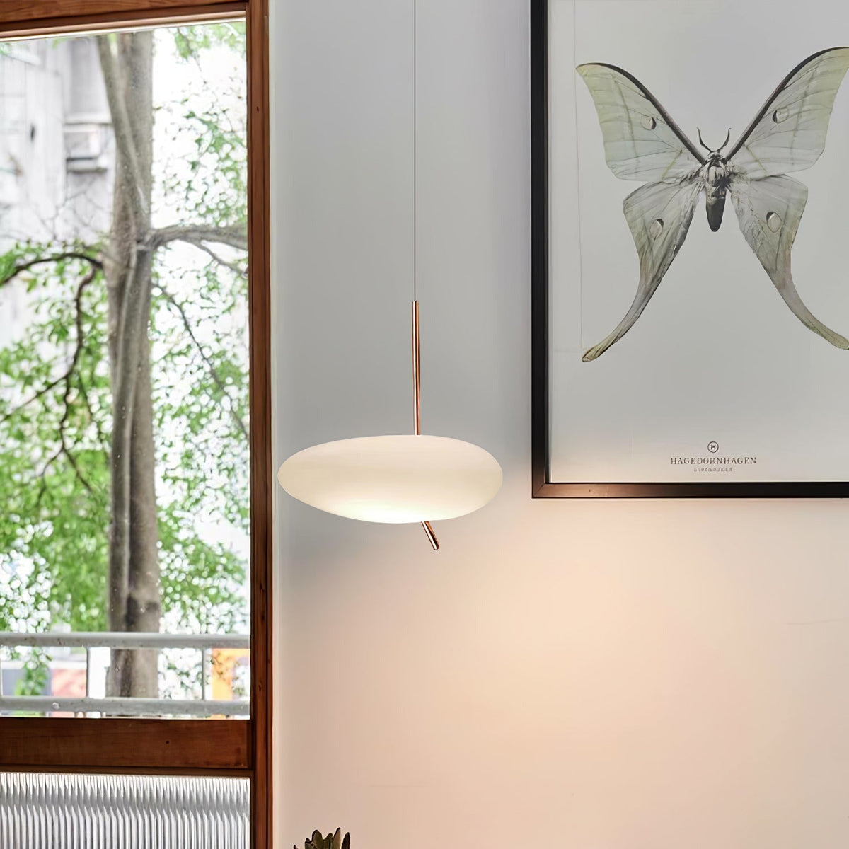 Pokakun Rose Gold Pebble Pendant Light
