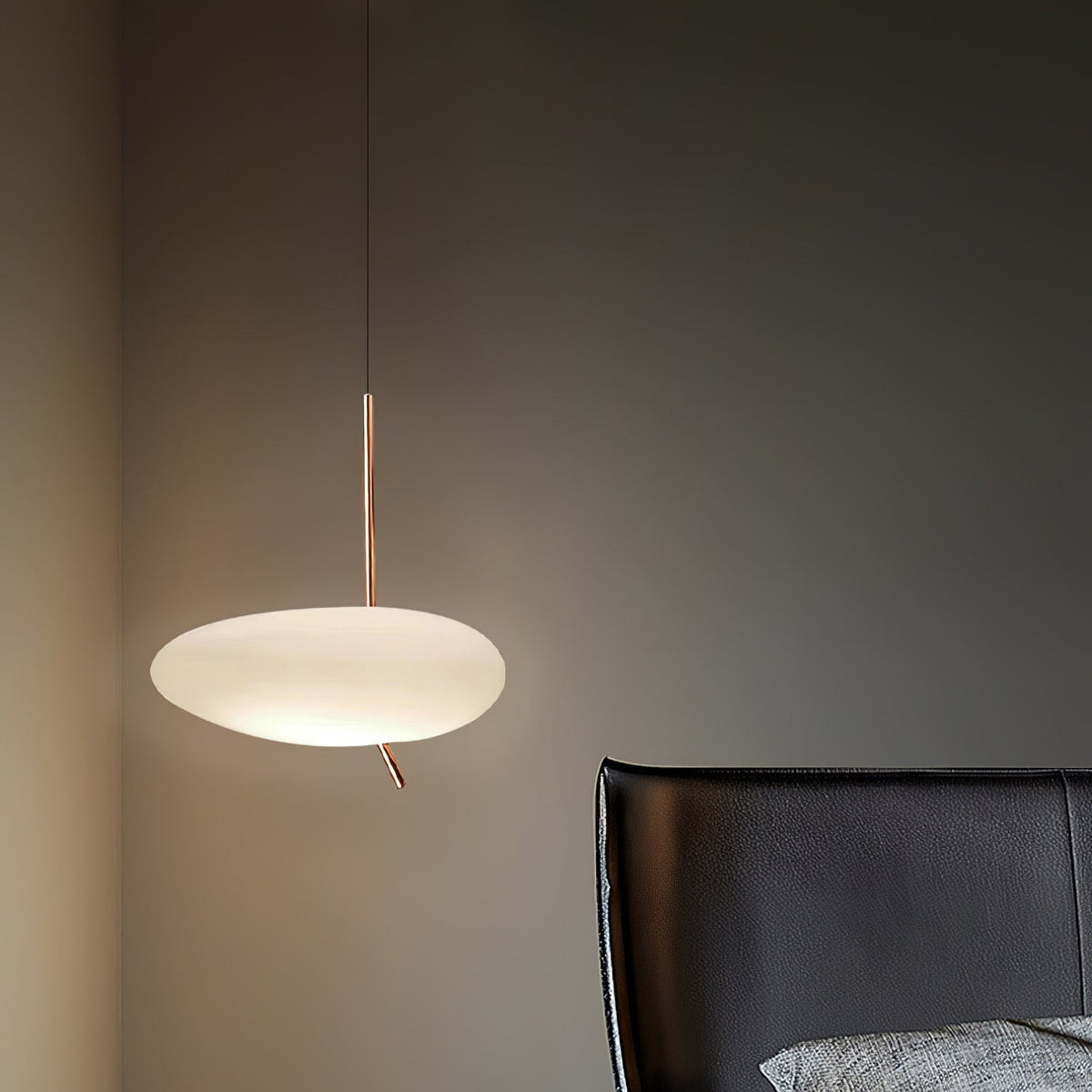 Pokakun Rose Gold Pebble Pendant Light