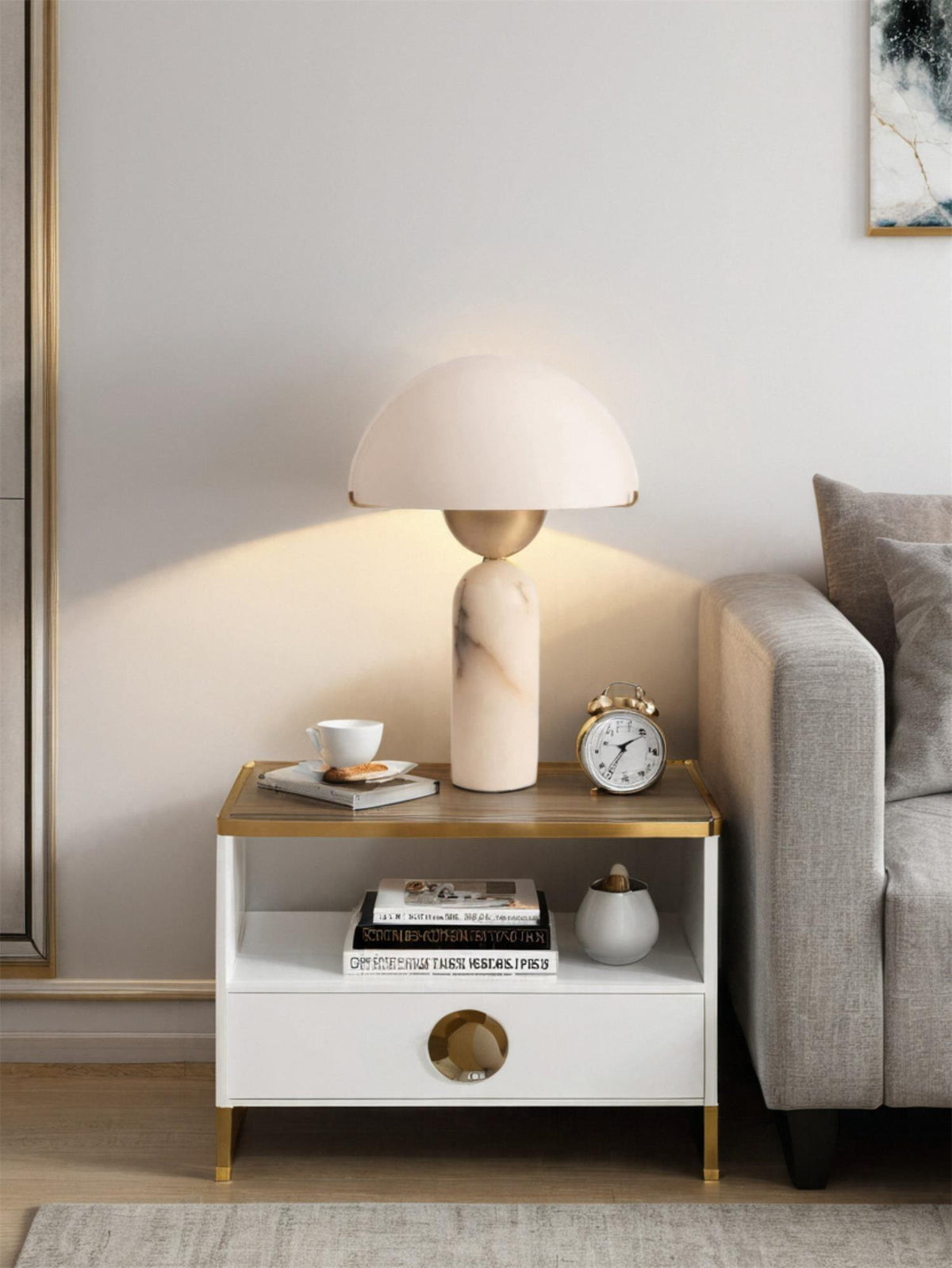 Tirixon Alabaster Table Lamp