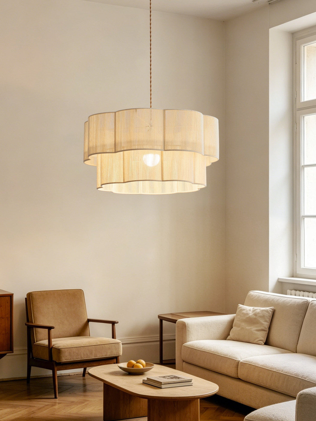 Jensoncombe Cotton Cord Pendant Lamp