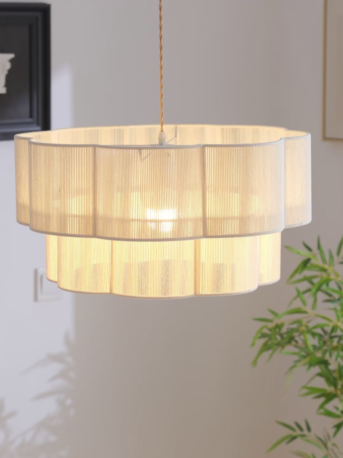 Jensoncombe Cotton Cord Pendant Lamp