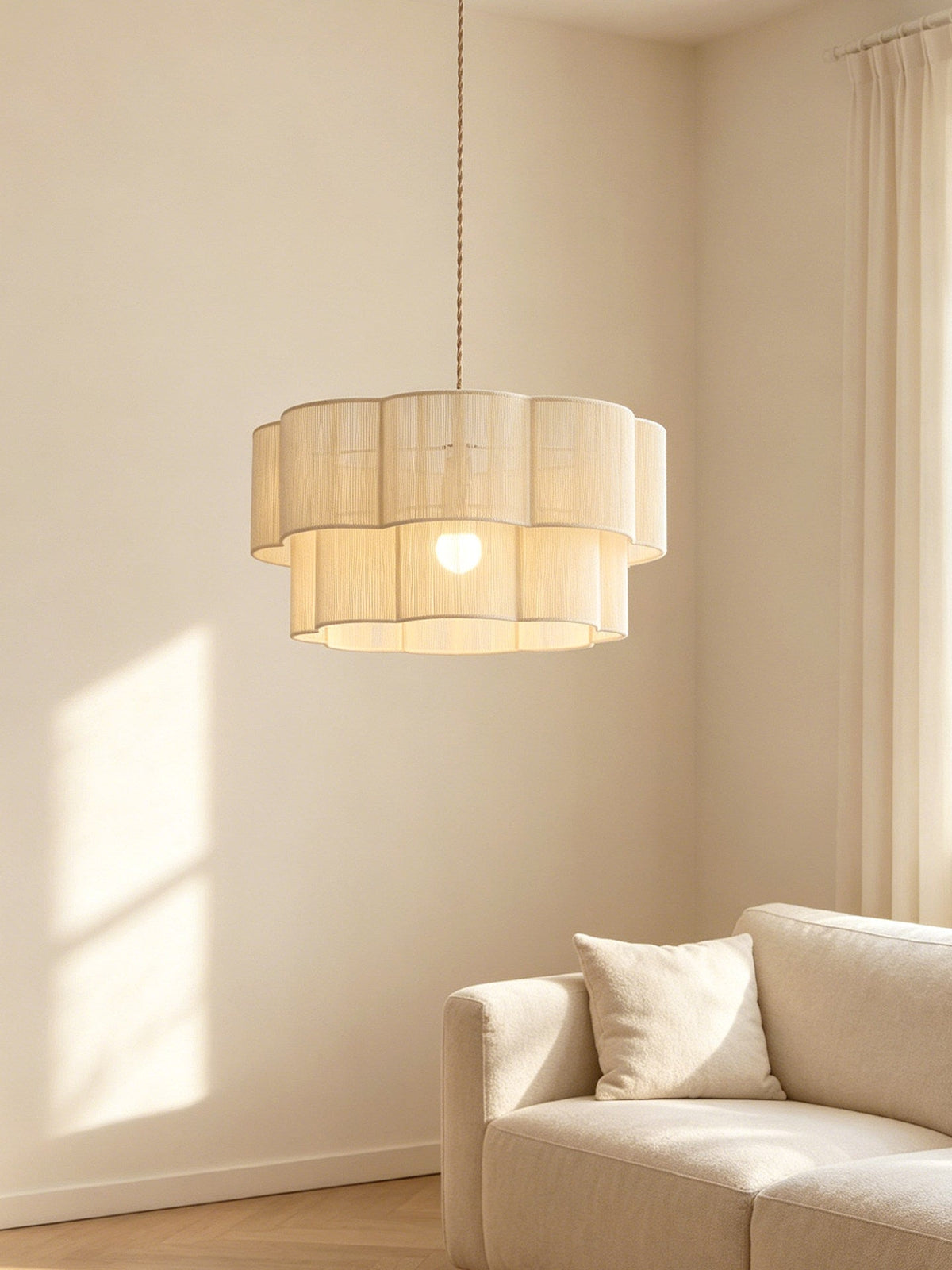 Jensoncombe Cotton Cord Pendant Lamp