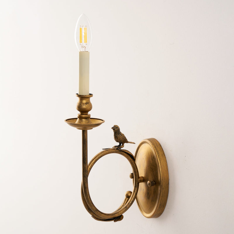 Pulamek Vintage Bird Indoor Wall Sconce