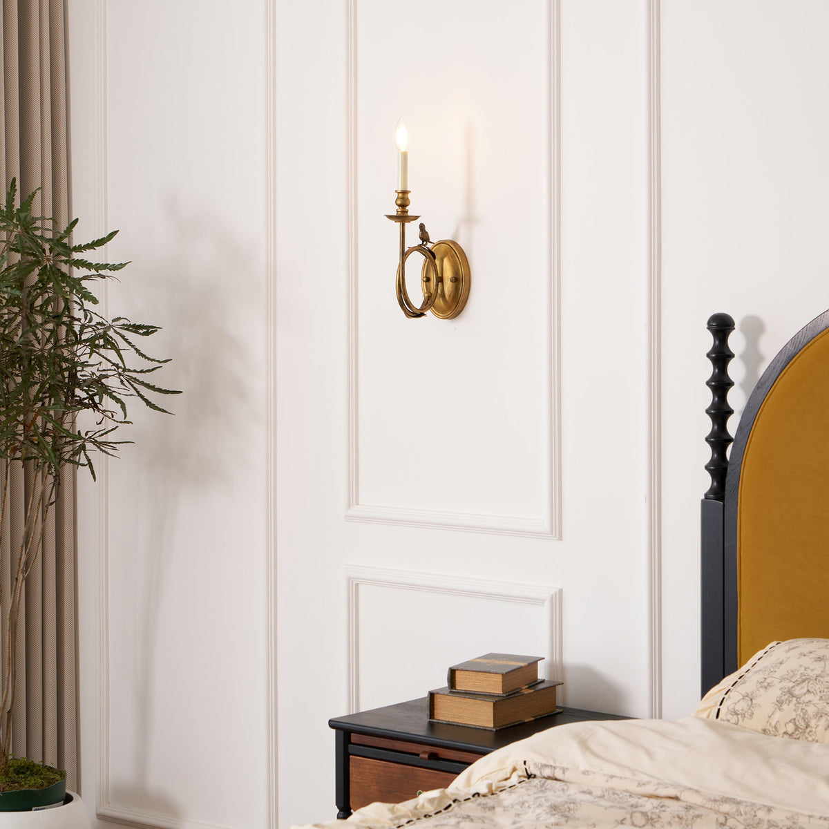 Pulamek Vintage Bird Indoor Wall Sconce