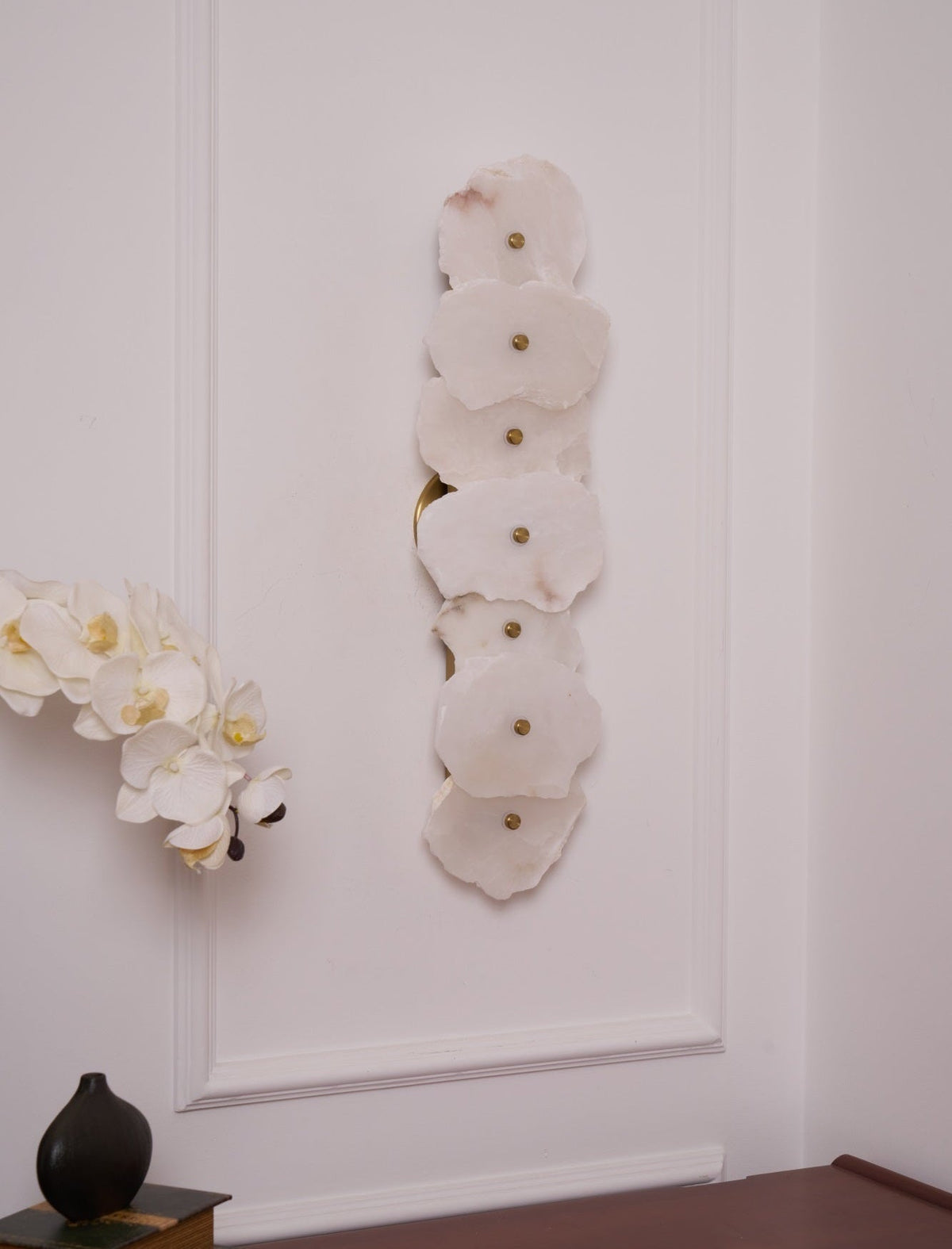 Alaeila Floral Cluster Alabaster Wall Light