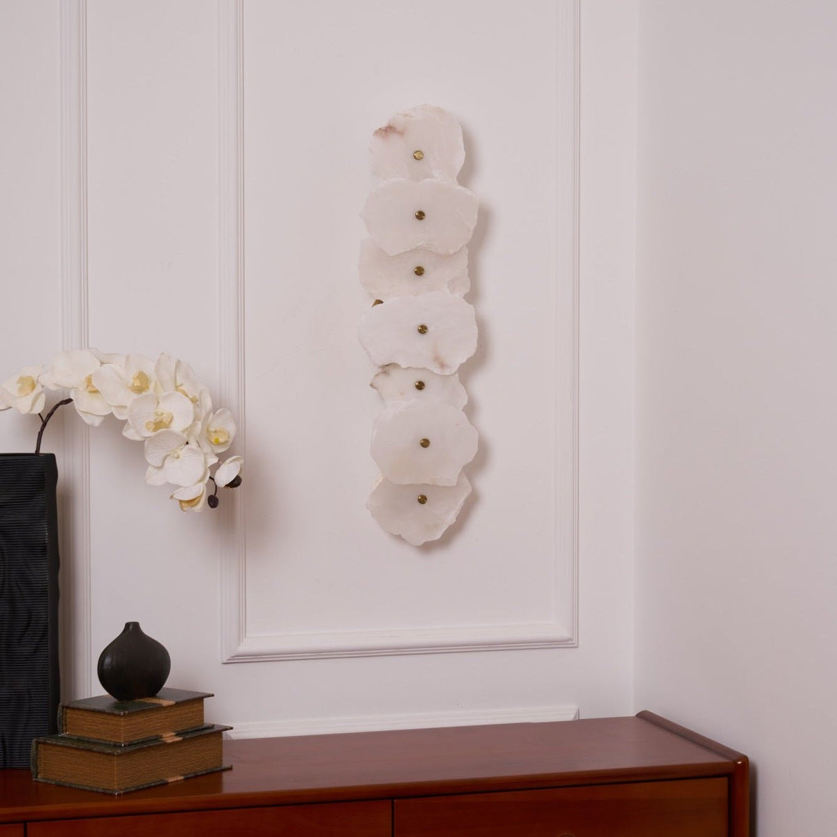 Alaeila Floral Cluster Alabaster Wall Light