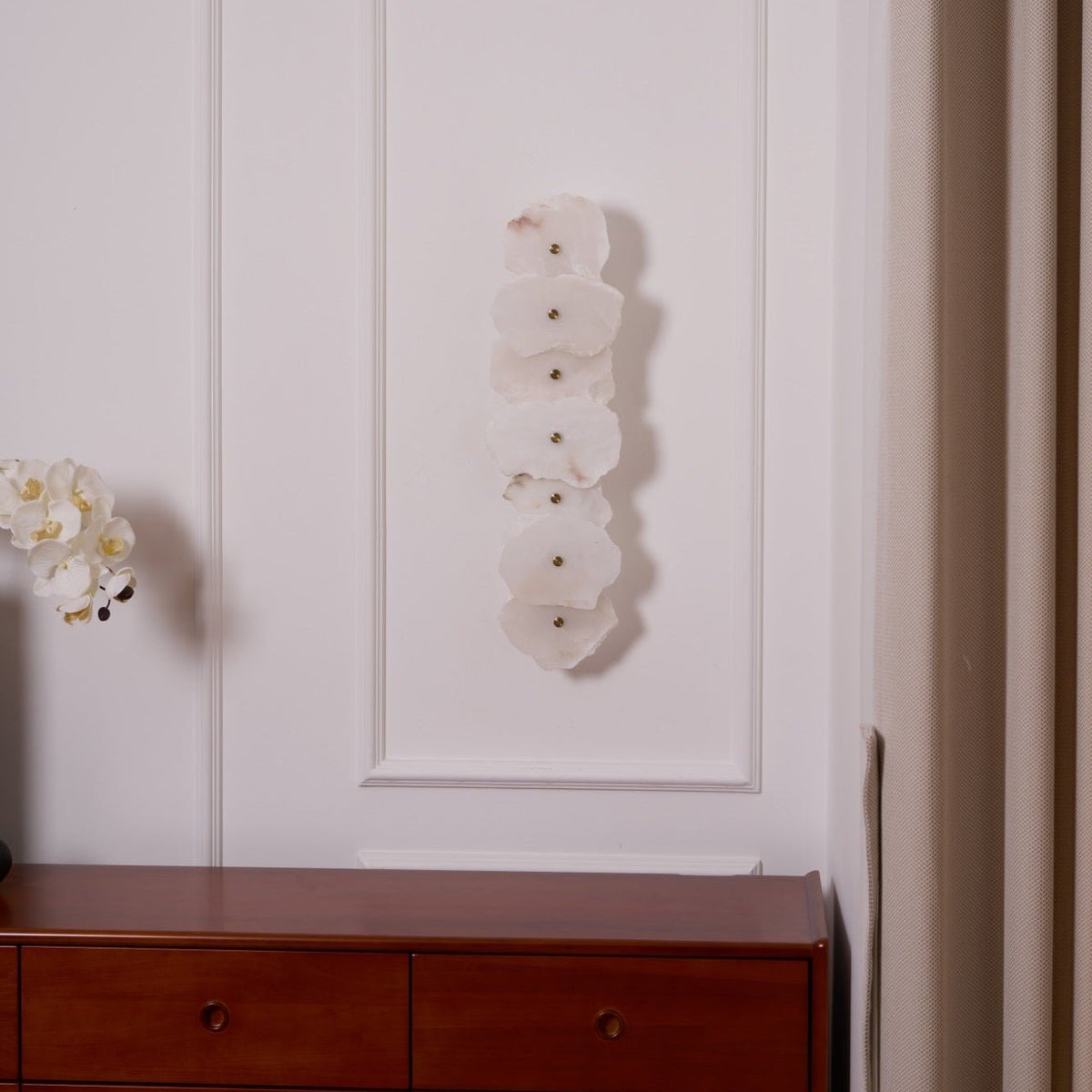 Alaeila Floral Cluster Alabaster Wall Light