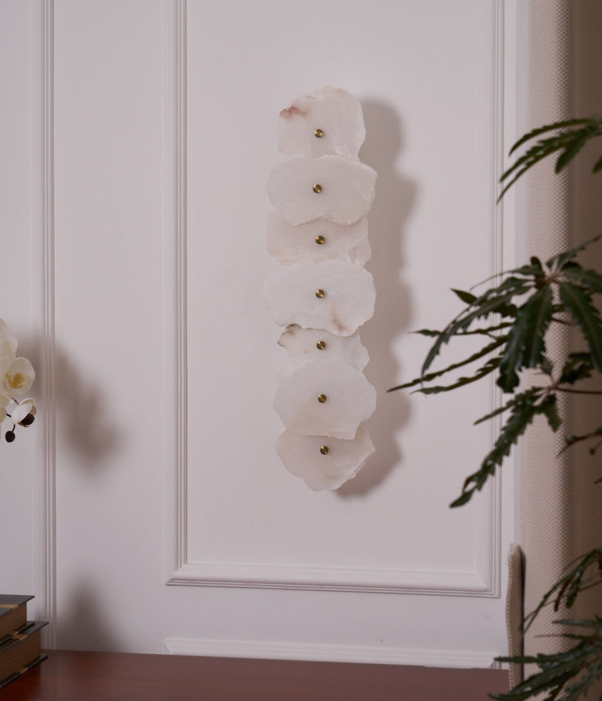 Alaeila Floral Cluster Alabaster Wall Light