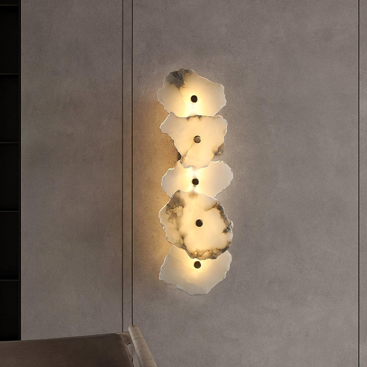 Alaeila Floral Cluster Alabaster Wall Light