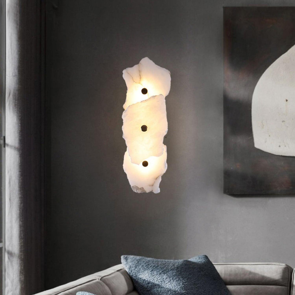 Alaeila Floral Cluster Alabaster Wall Light