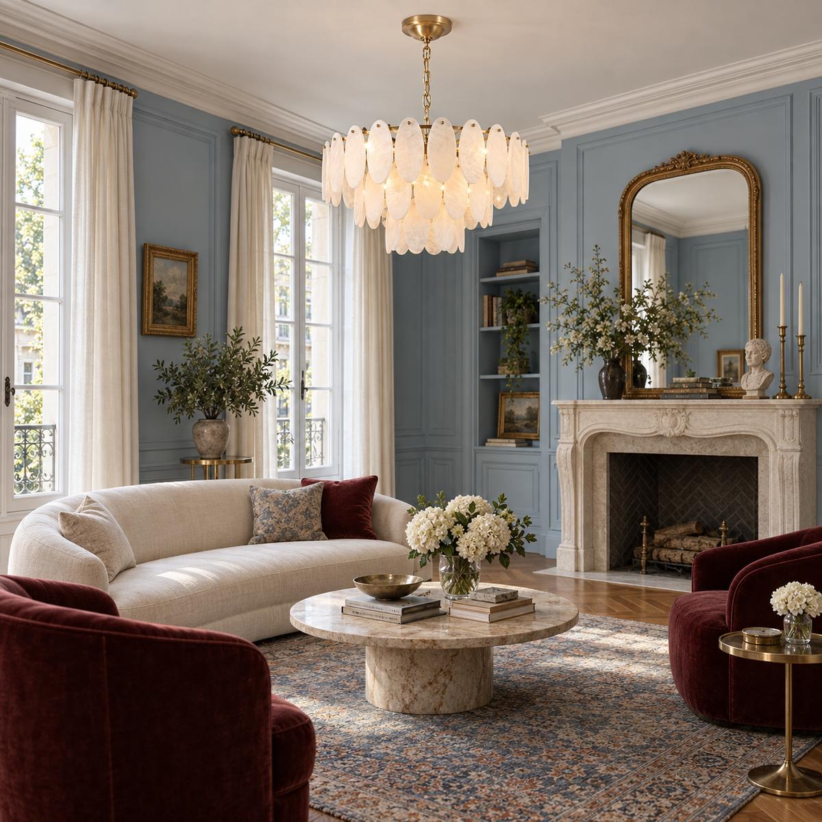 Elmsford Alabaster Chandelier