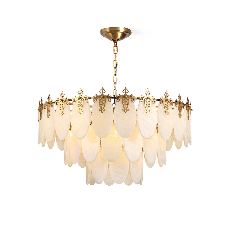 Fallowstone Botanical Alabaster Chandelier