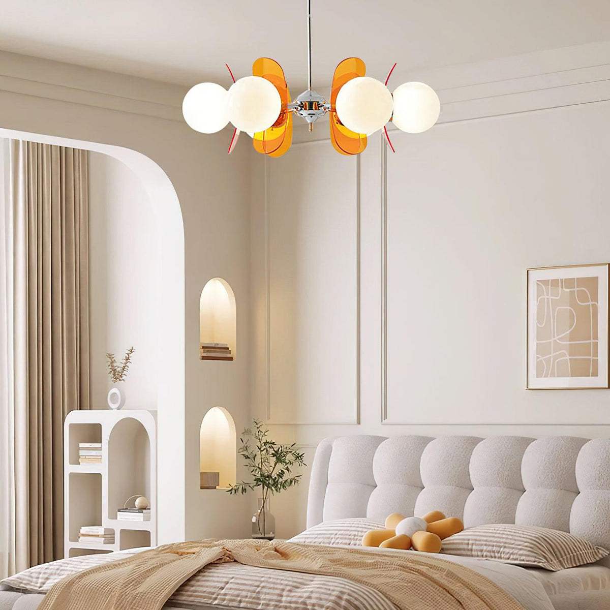 Silisur Chandelier Brown &Orange