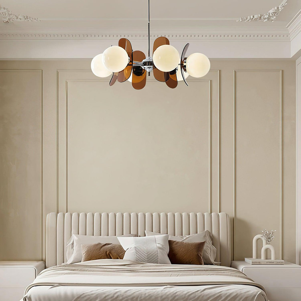 Silisur Chandelier Brown &Orange