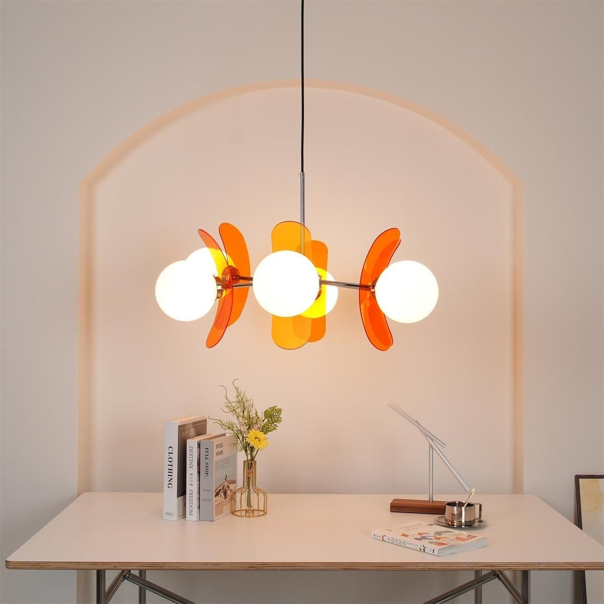 Silisur Chandelier Brown &Orange