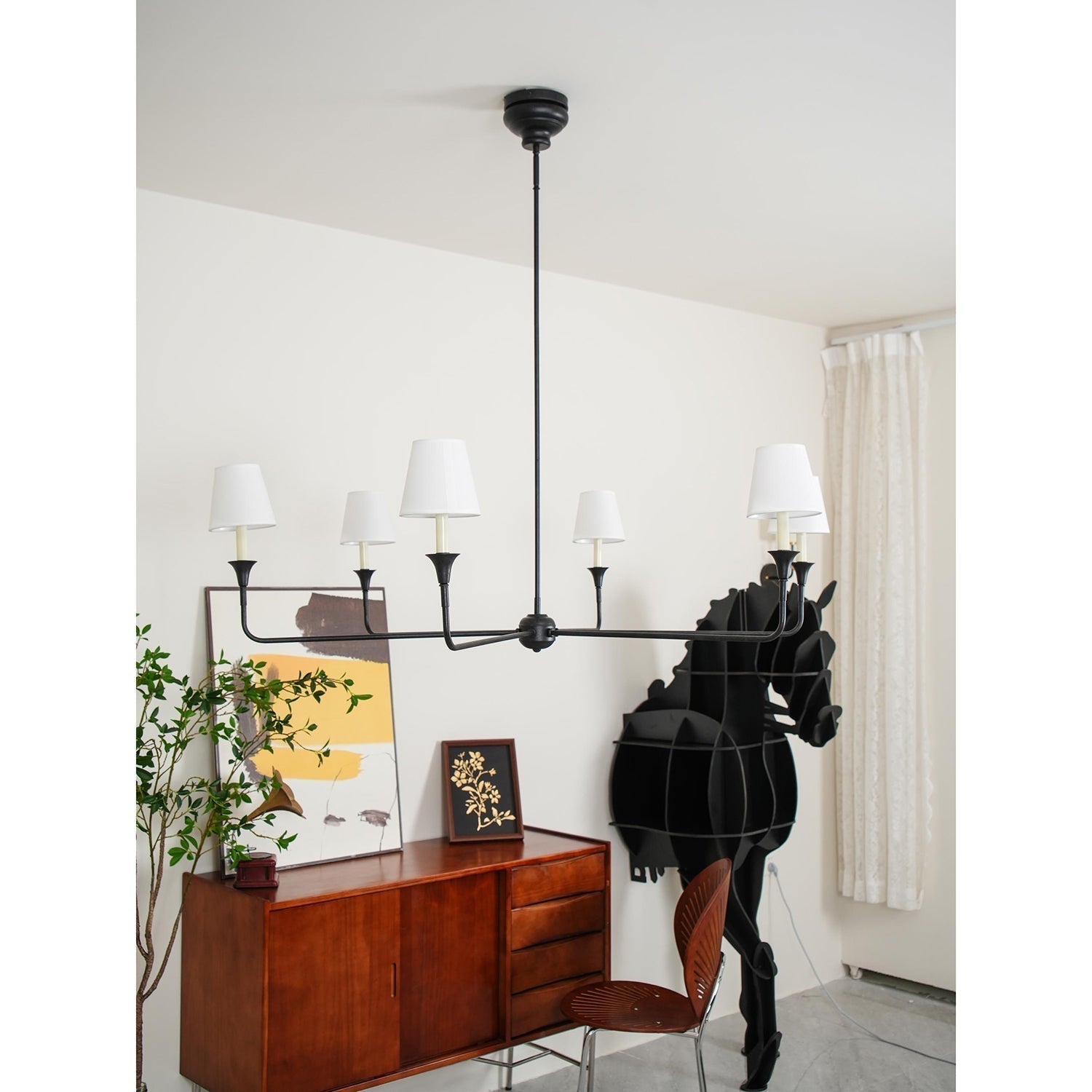 Arthaila Vintage Industrial Grande Fabric Chandelier