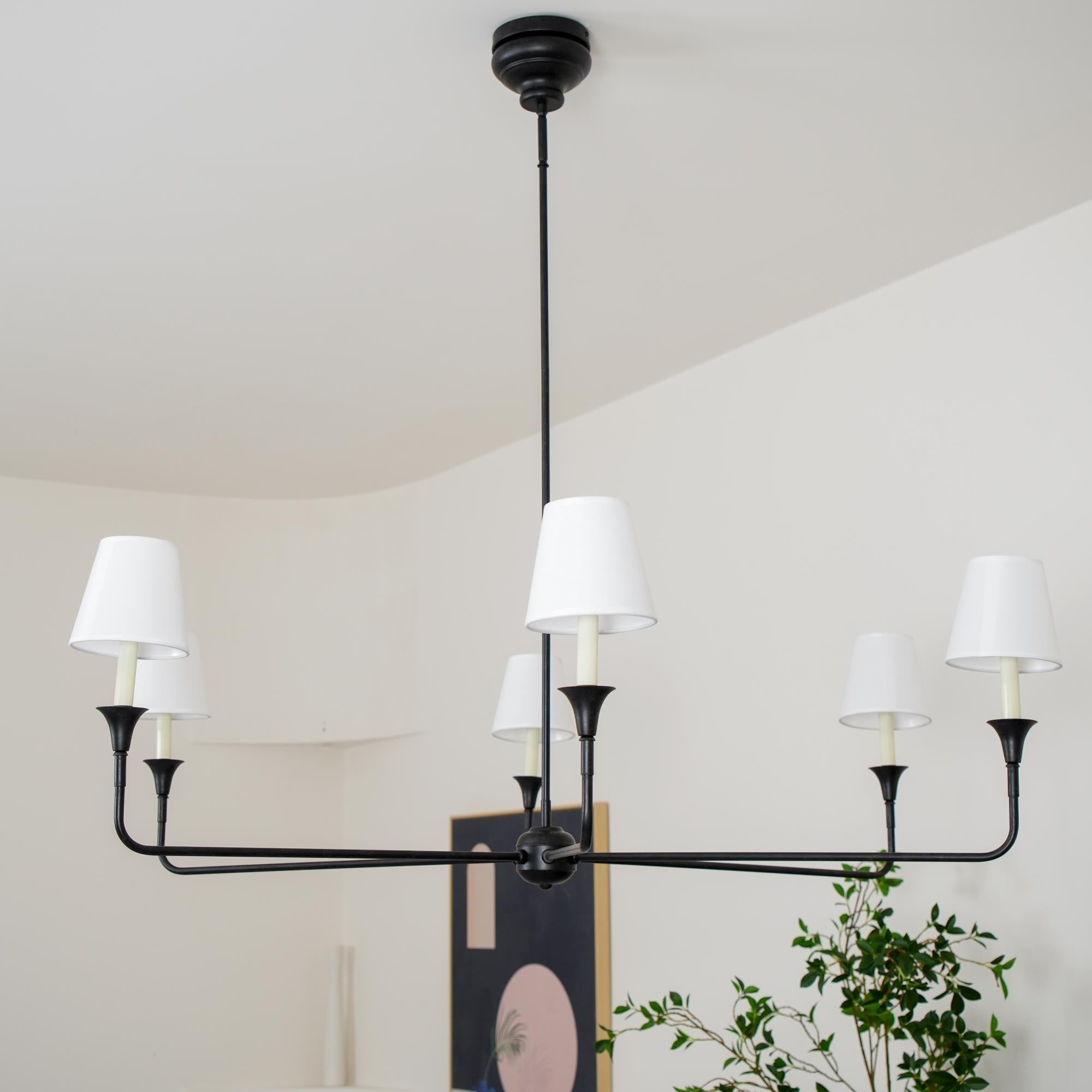 Arthaila Vintage Industrial Grande Fabric Chandelier