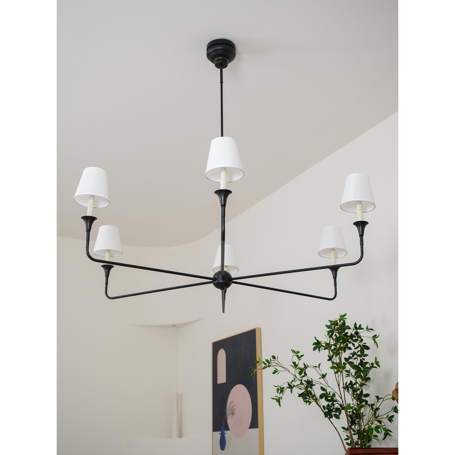 Arthaila Vintage Industrial Grande Fabric Chandelier