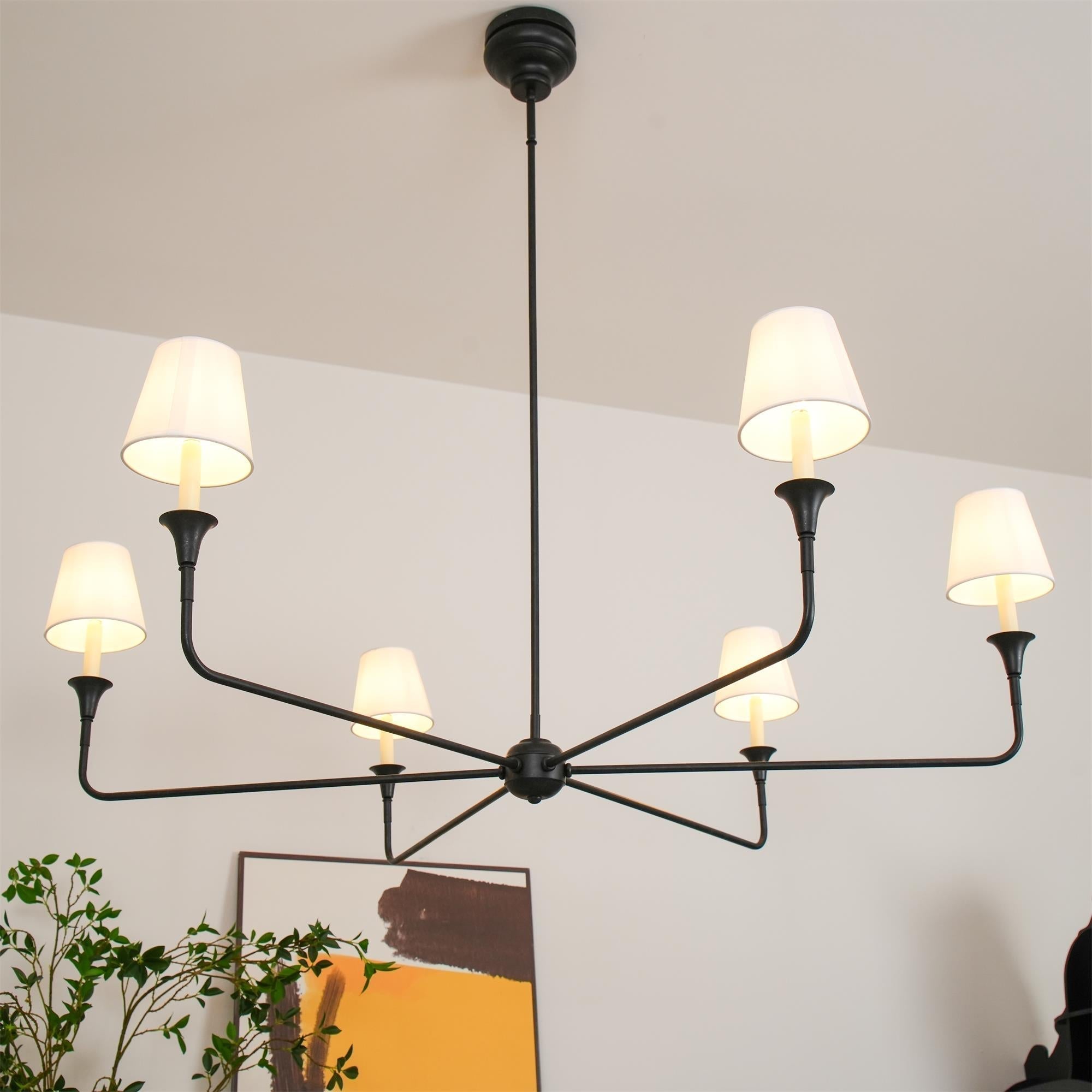 Arthaila Vintage Industrial Grande Fabric Chandelier