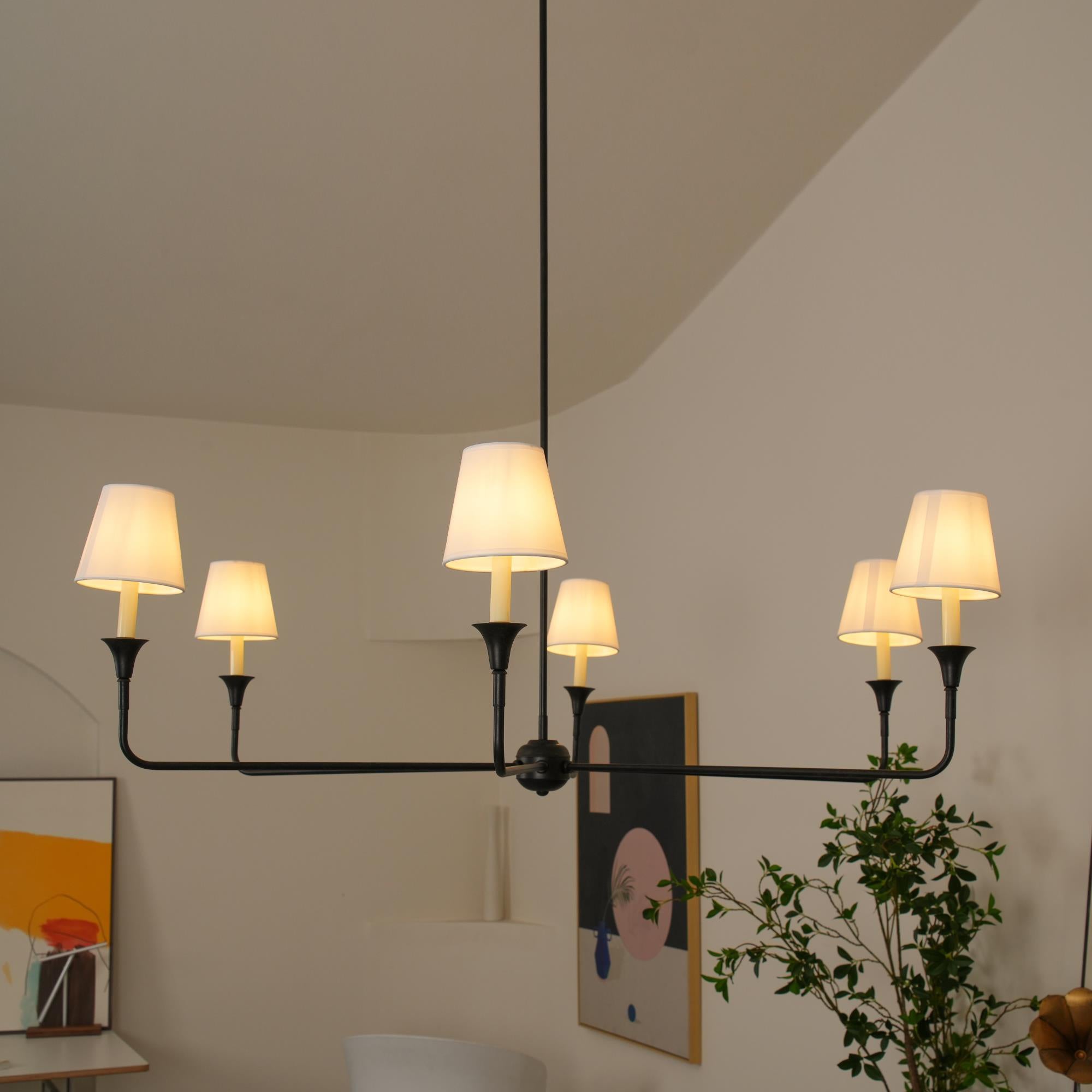 Arthaila Vintage Industrial Grande Fabric Chandelier