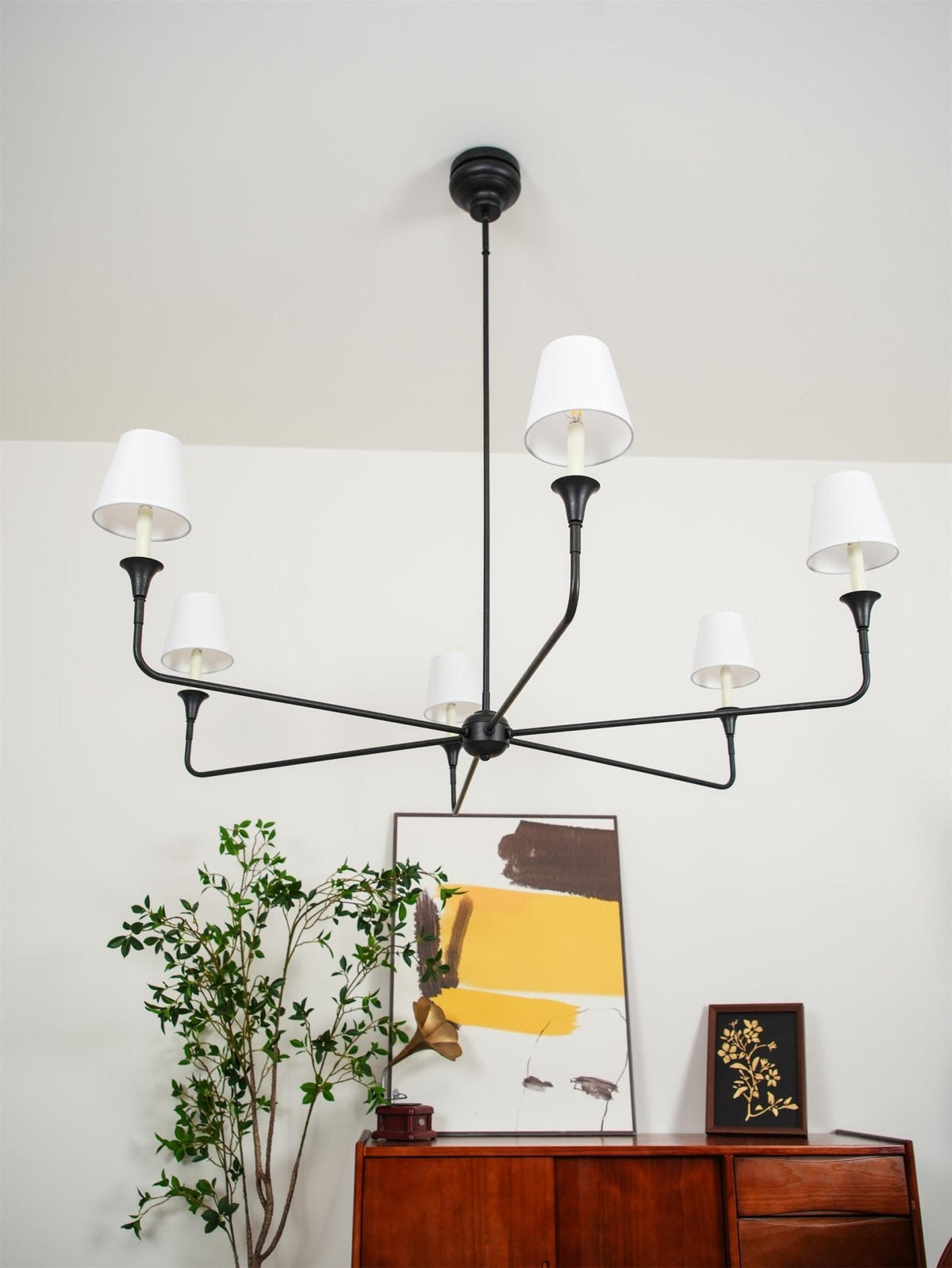 Lioroelia Pendant Lamp Black Candle Tapered