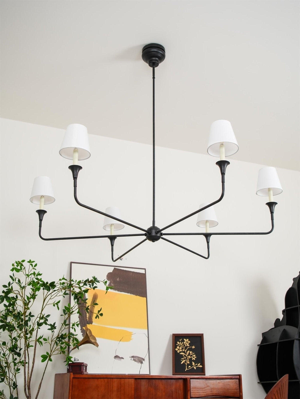 Lioroelia Pendant Lamp Black Candle Tapered