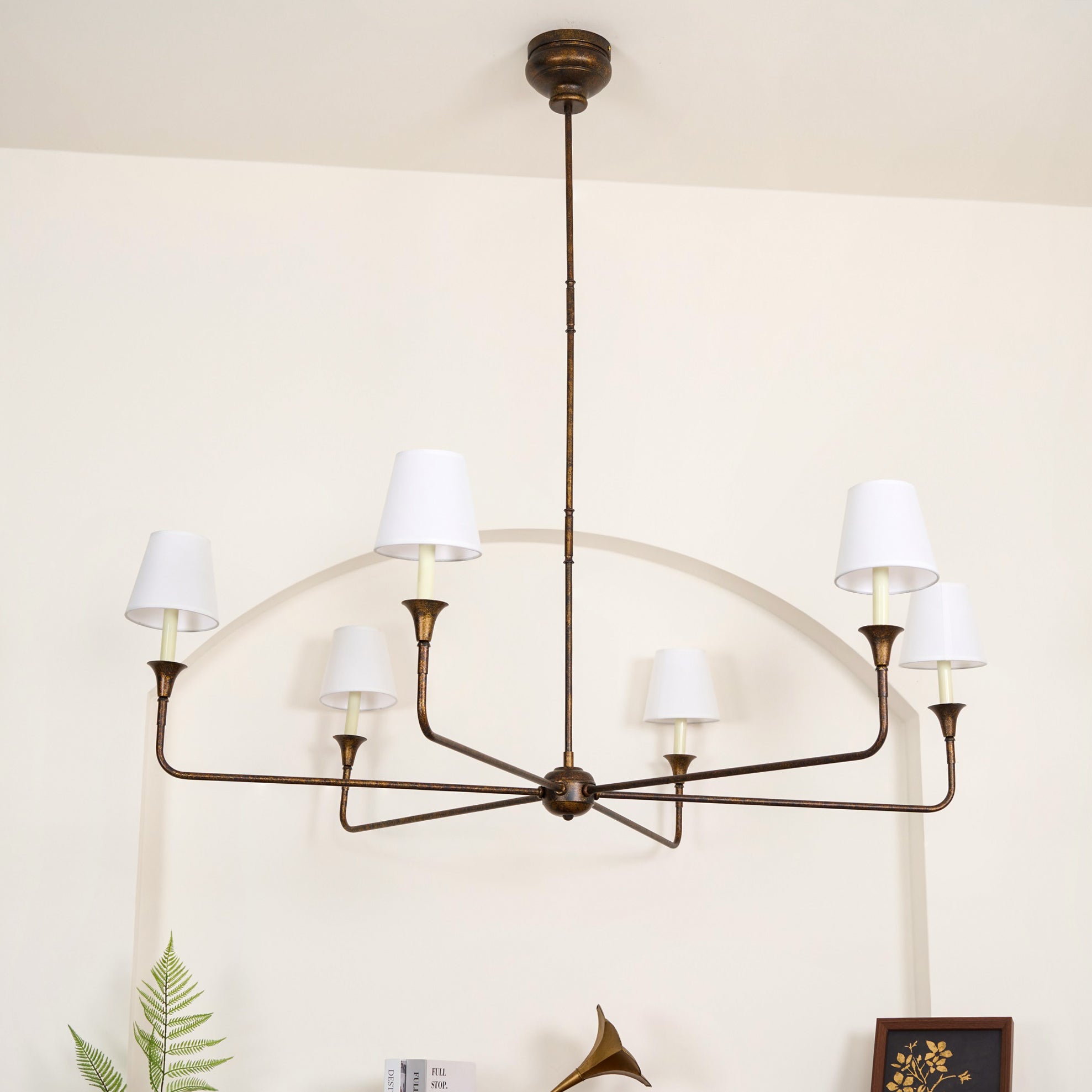 Arthaila Vintage Industrial Grande Fabric Chandelier