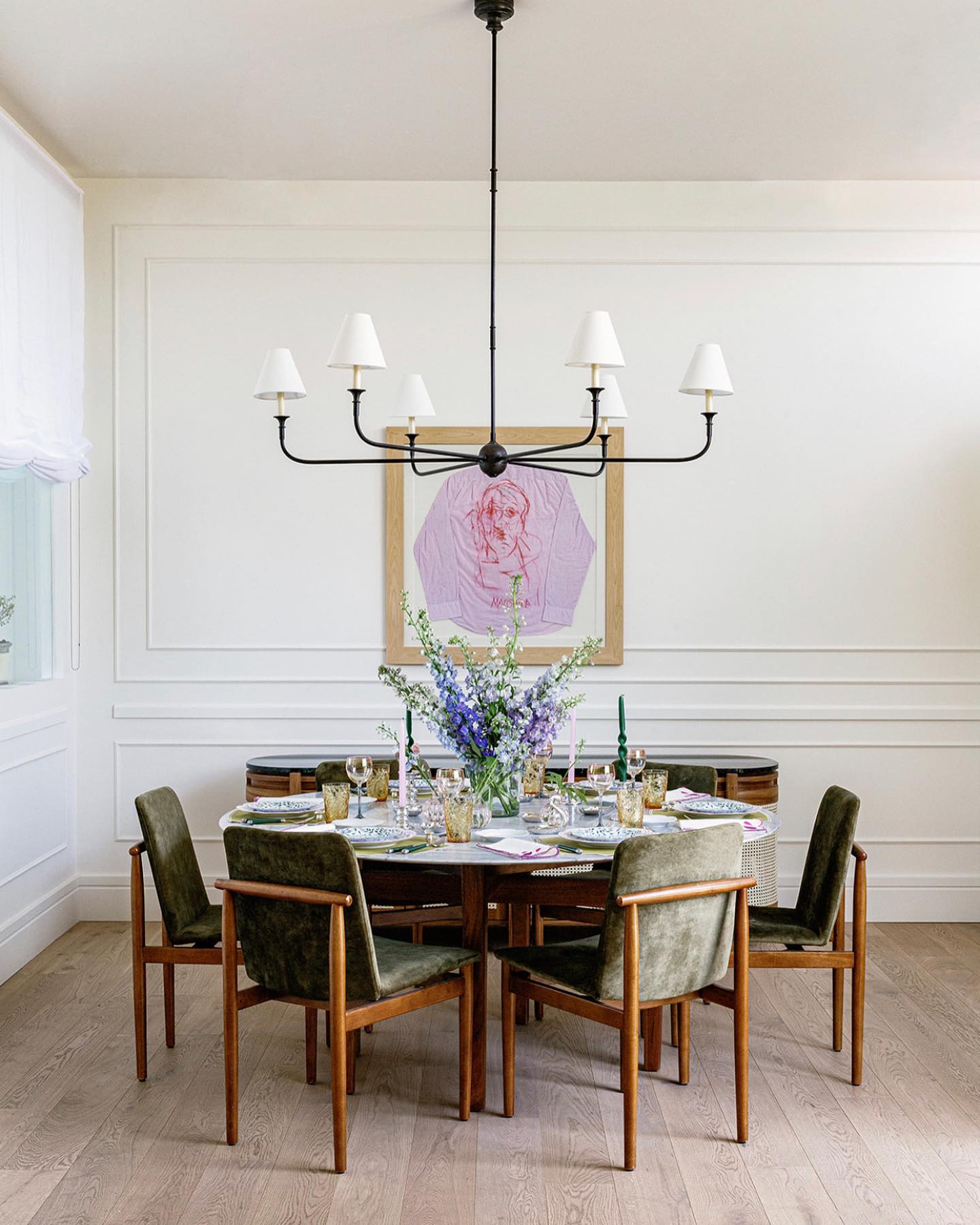 Arthaila Vintage Industrial Grande Fabric Chandelier