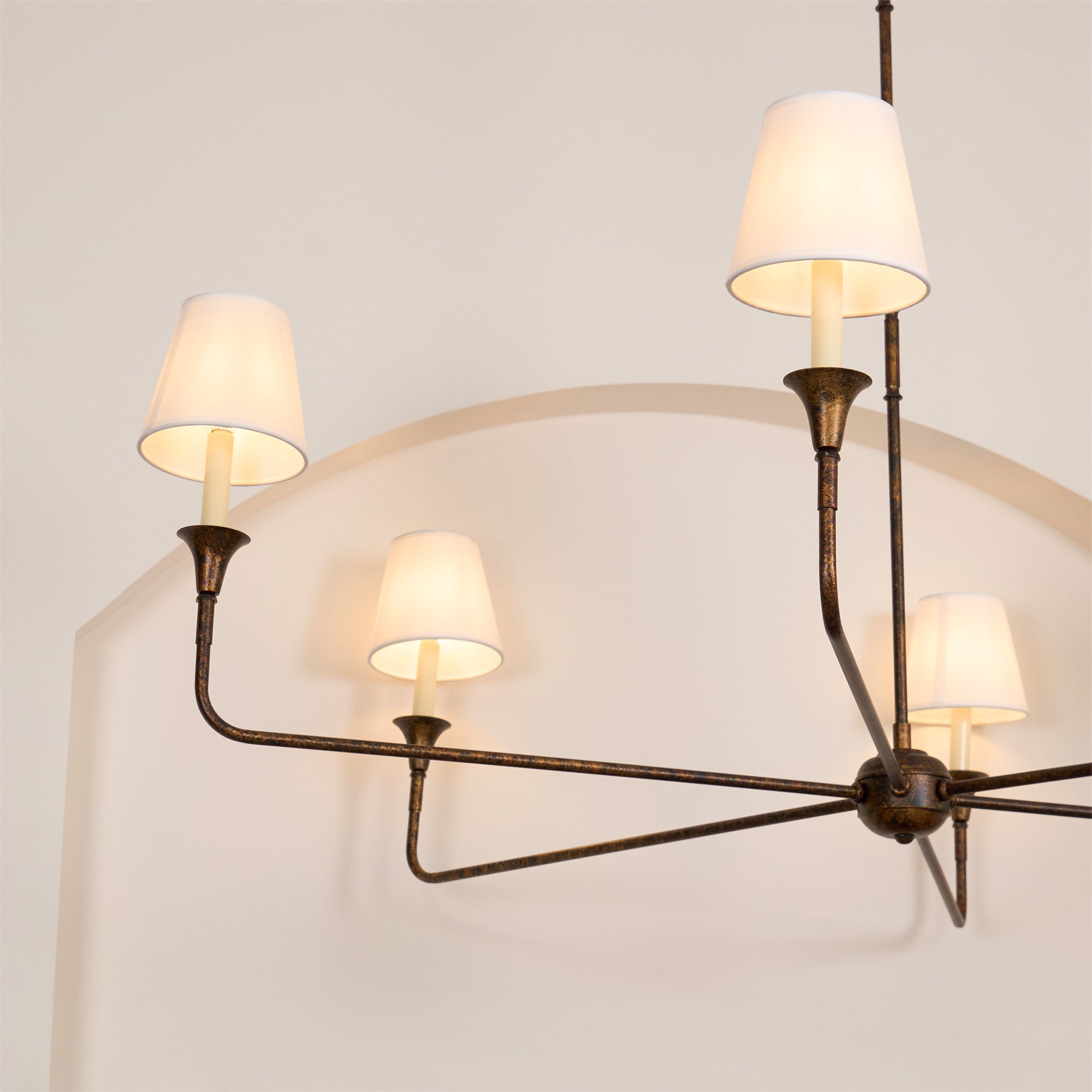 Arthaila Vintage Industrial Grande Fabric Chandelier