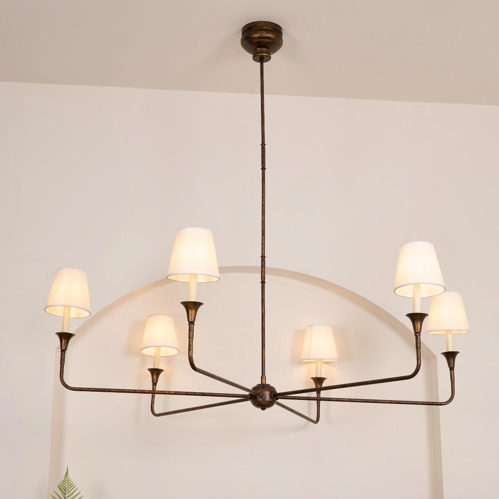 Arthaila Vintage Industrial Grande Fabric Chandelier