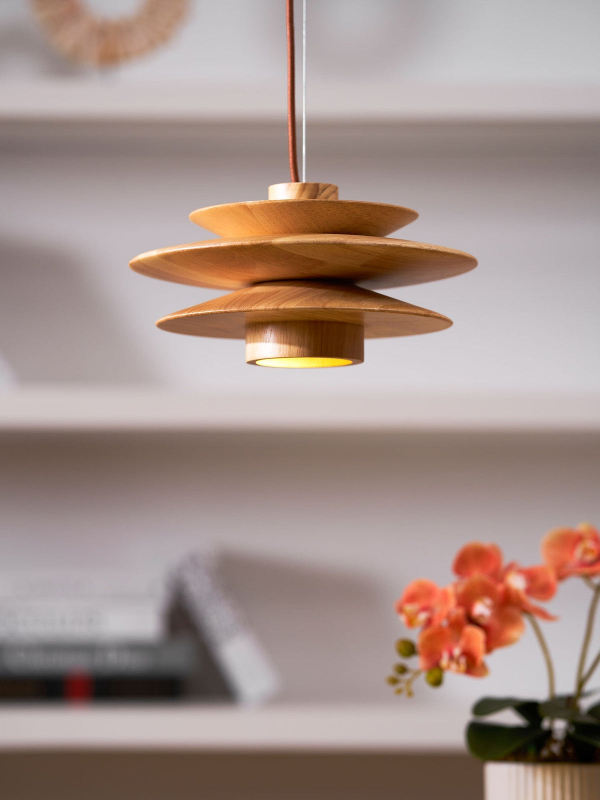 Elorda Wooden Retro Pendant Light