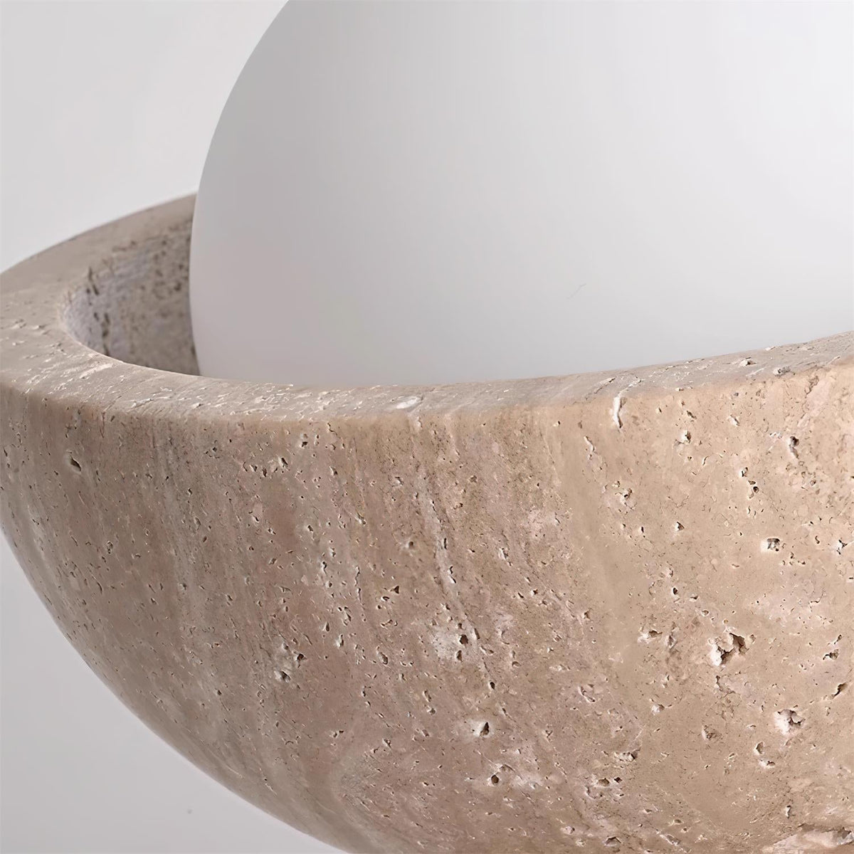Ferovut Minimalist Travertine Ceiling Light