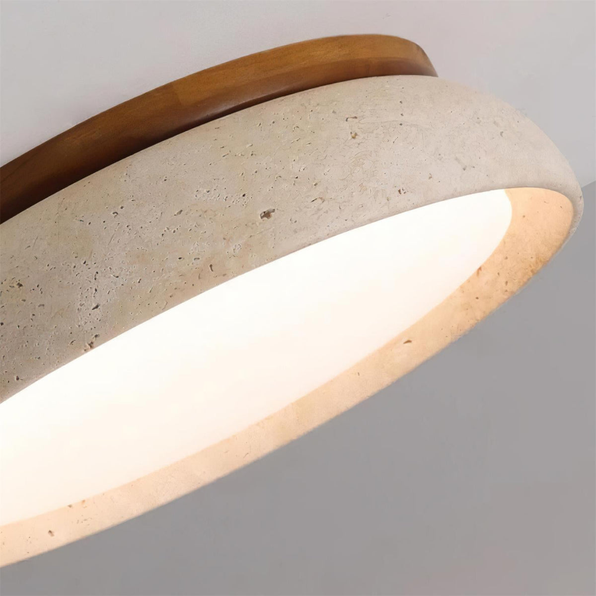 Gadigem Ceiling Light Piedra Travertine