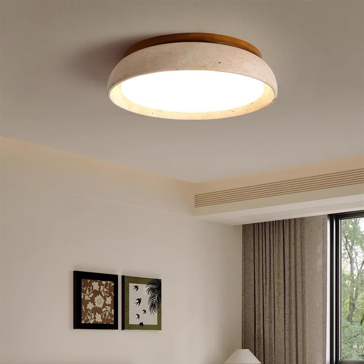 Gadigem Ceiling Light Piedra Travertine