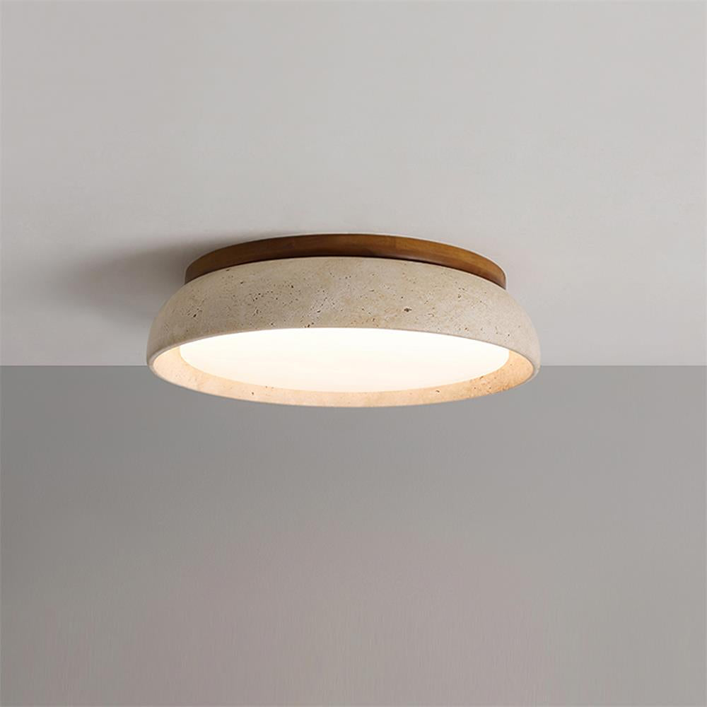 Gadigem Ceiling Light Piedra Travertine