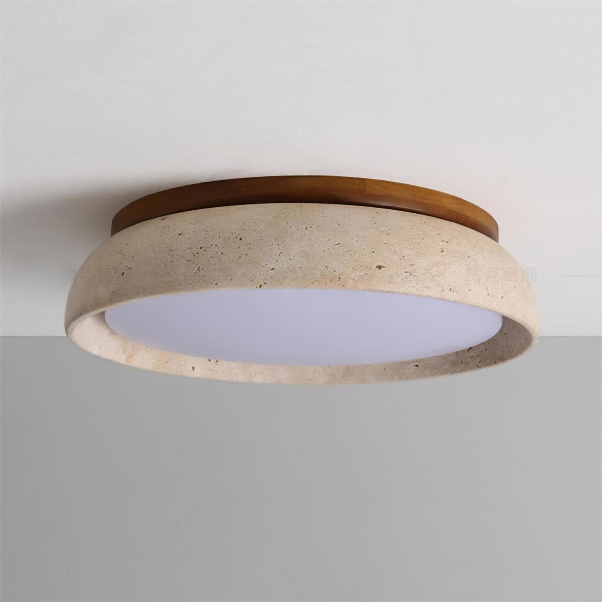 Gadigem Ceiling Light Piedra Travertine