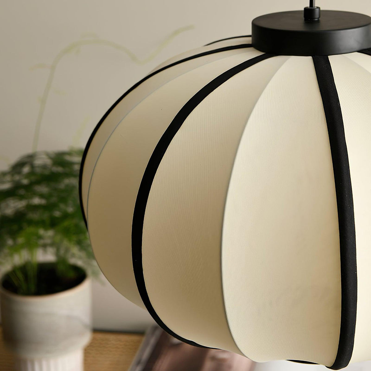 Lumara Pendant Lamp Fabric Lantern Frame Vintage