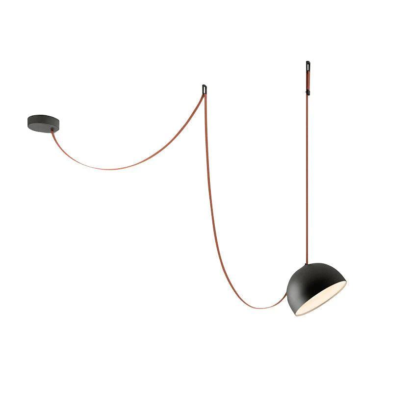 Elarok Modern Minimalist Combination Leather Pendant Light