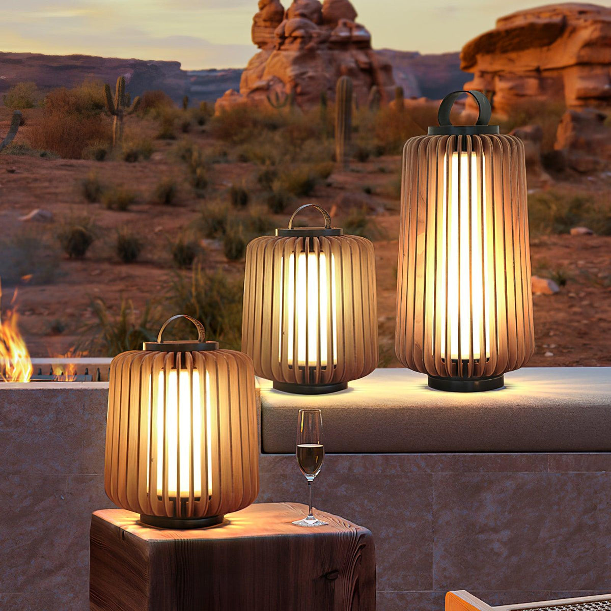 Irina Premium Art Portable Lantern Outdoor Light