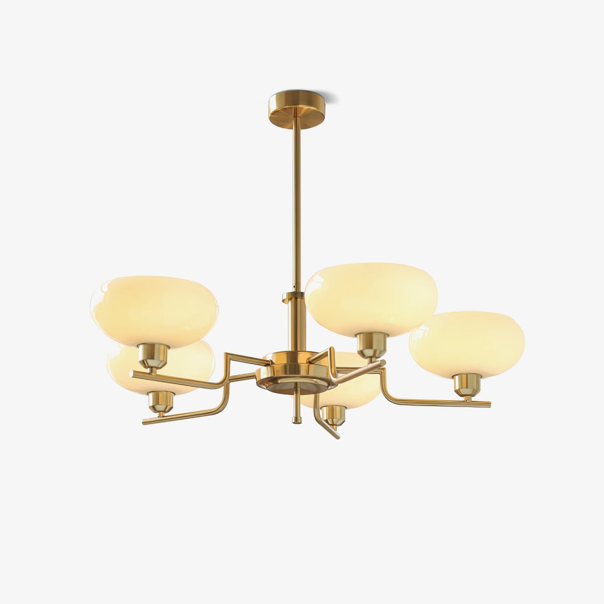 Gabikus Chandeliers Glass Midcentury