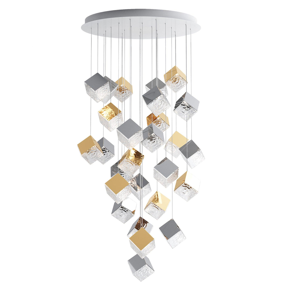 Teriorena Artistic Geometric Cube Chandelier