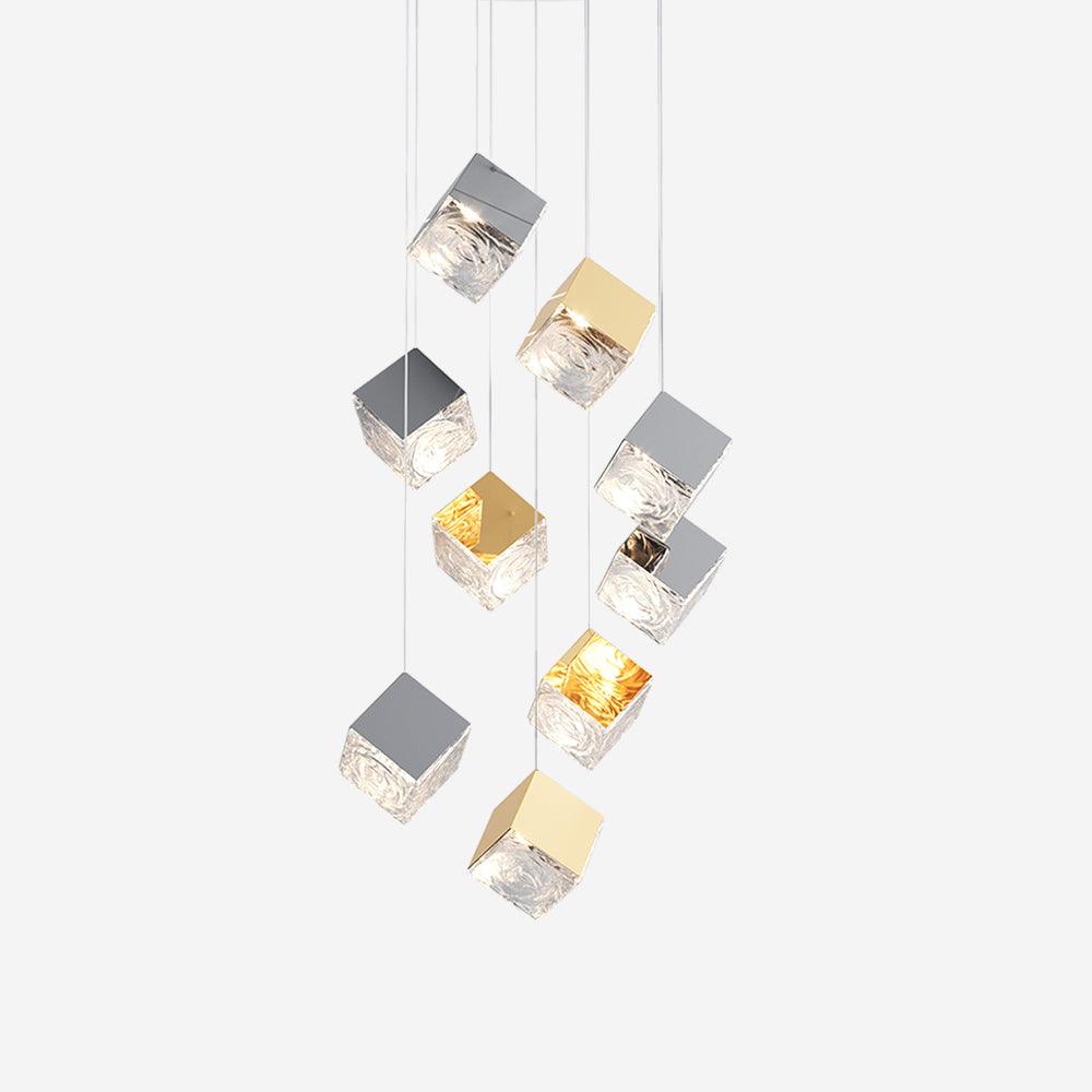 Teriorena Artistic Geometric Cube Chandelier