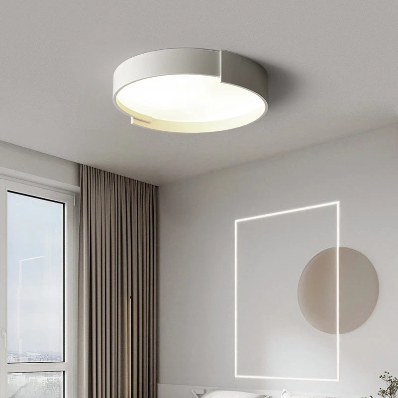 Cibetin Modern Round Flush Mount Ceiling Light LED Double Layer