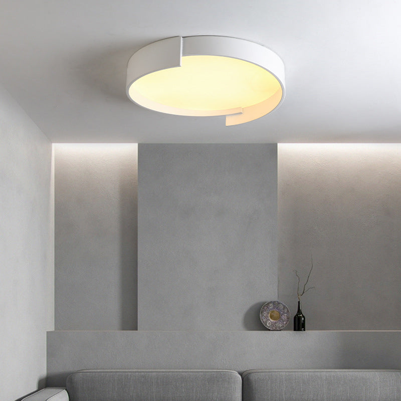 Cibetin Modern Round Flush Mount Ceiling Light LED Double Layer