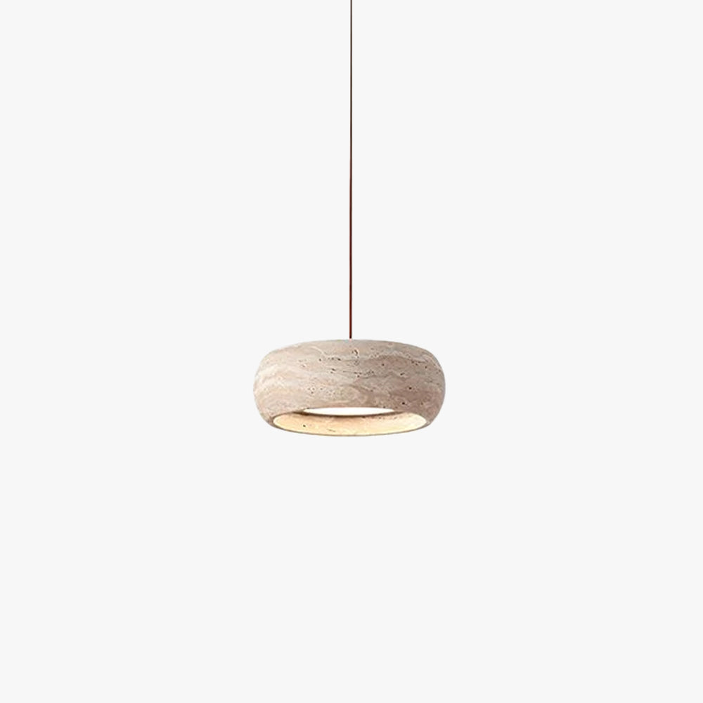 Miledom Donut-Shaped Pendant Lights Travertine