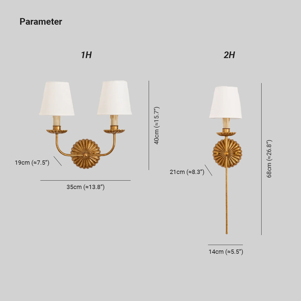Tutanim Wall Lamp Antique Candles Shape