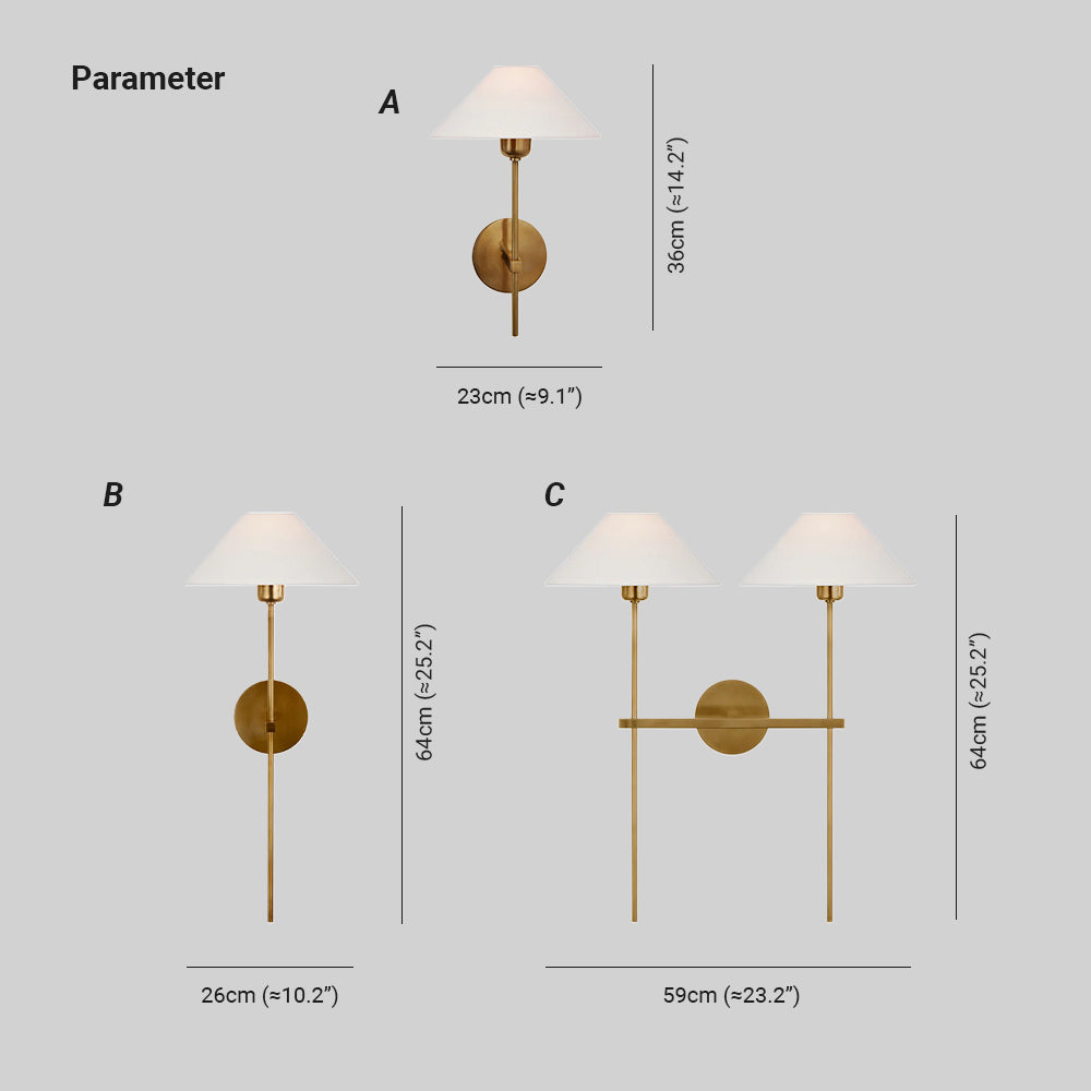 Homilam Wall Lamp Fabric