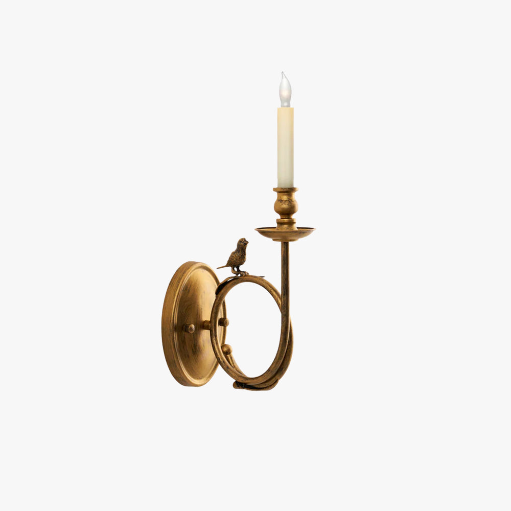 Pulamek Vintage Bird Indoor Wall Sconce