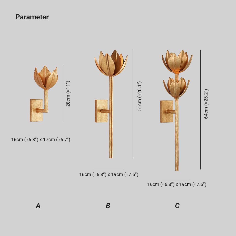 Kalelin Wall Lamp Flower