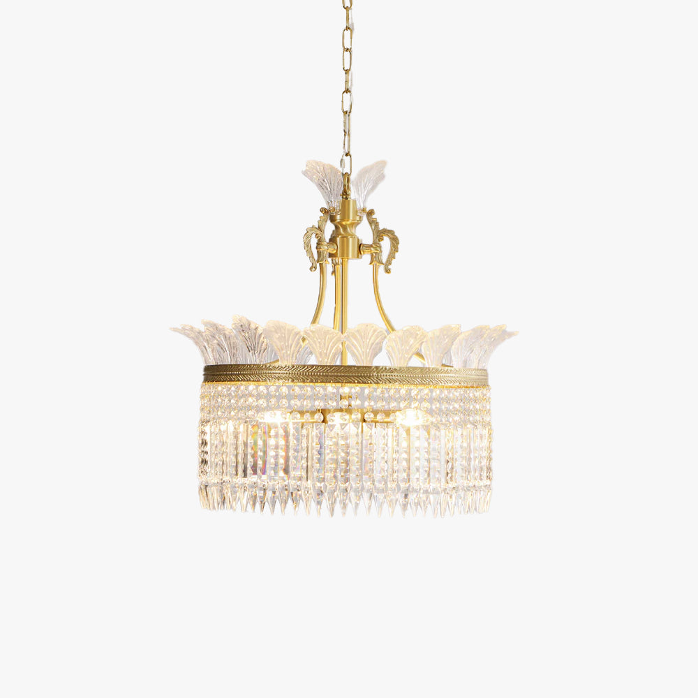 Cabopen Chandelier Brass & Crystal
